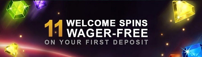 11 wager free welcome spins