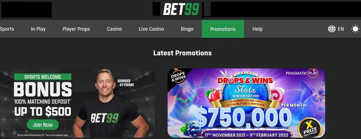 Bet99 Casino Promo