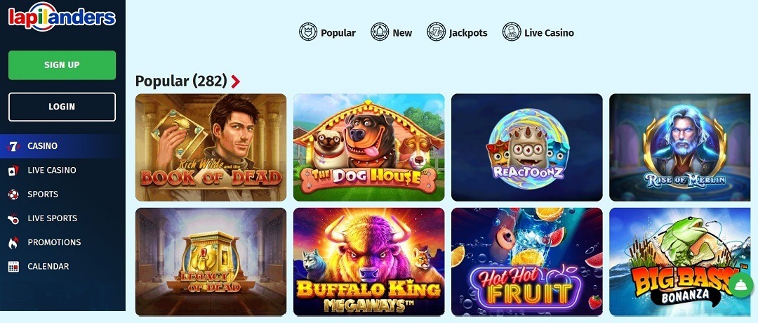 Lapilanders Casino Games